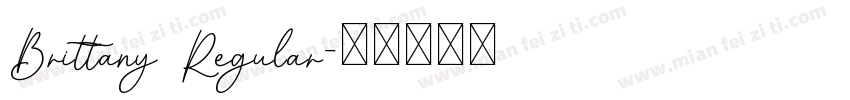 Brittany Regular字体转换